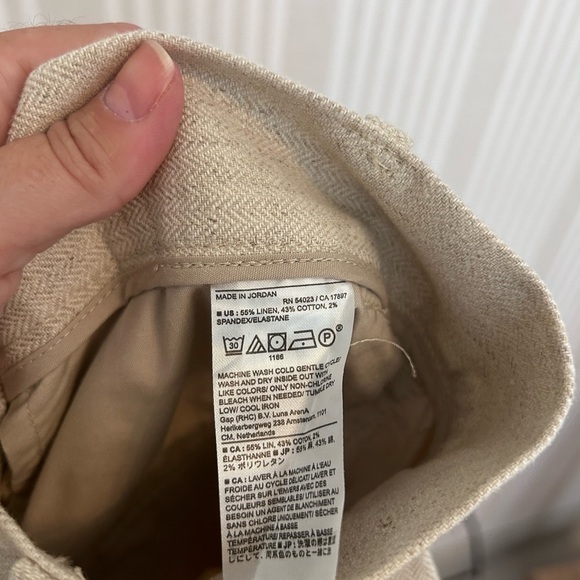 Banana Republic Linen Beige Bermuda Women’s Shorts Size 8. - Picture 8 of 8